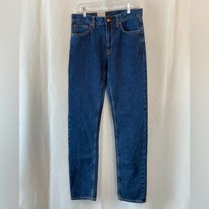 Nudie Jeans Gritty Jackson 100% Cotton Straight Leg Jeans Dark Space Men's 29X34